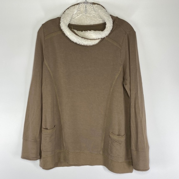 Soft Surroundings Brown Forrester Pullover Tunic Top Size Medium - Picture 1 of 7